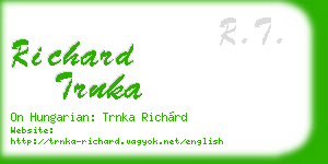 richard trnka business card
